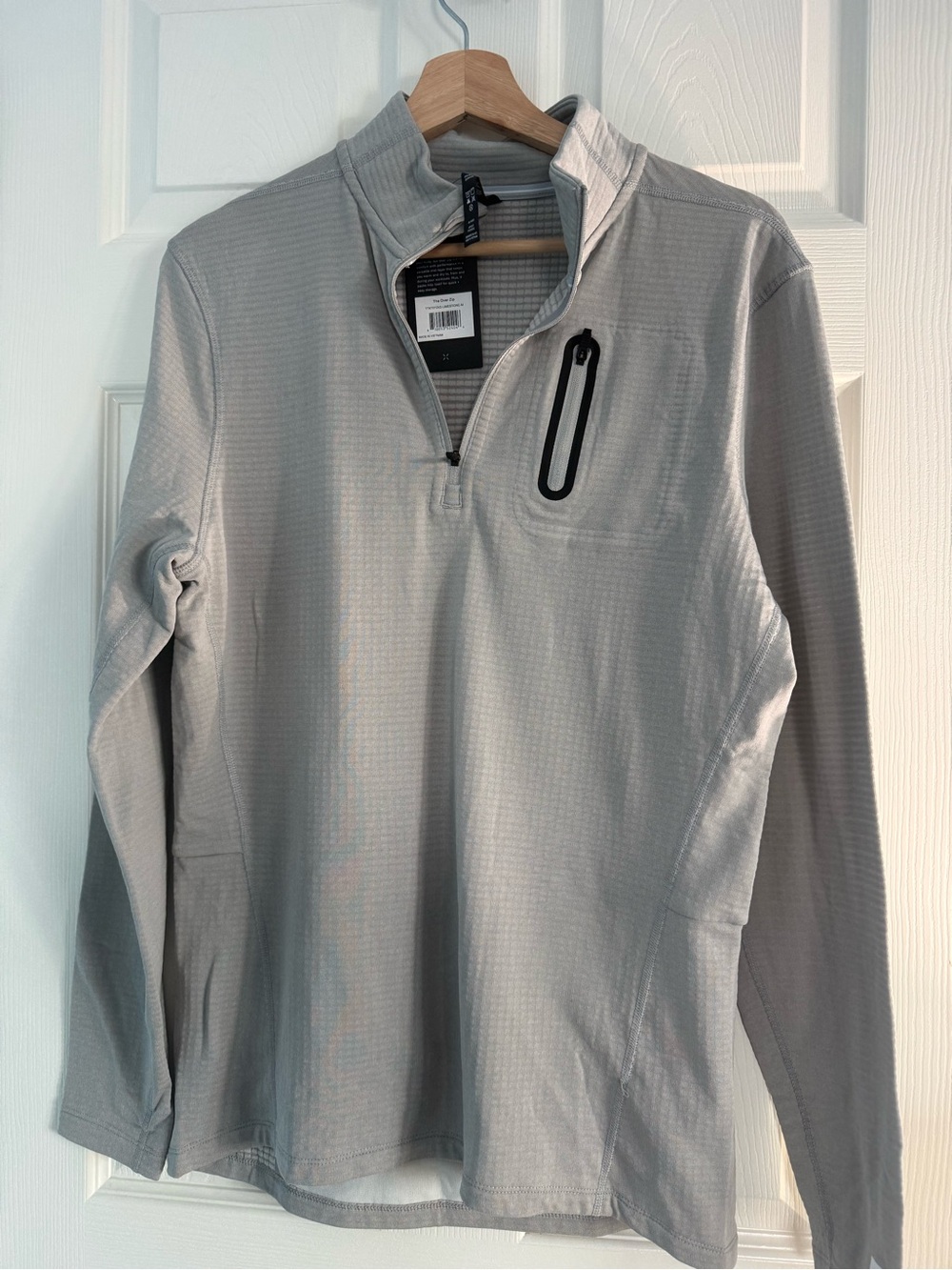 Ten Thousand The Over Zip Pullover  Limestone Gray NWT Medium M